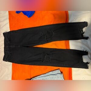 High wasted straight leg American eagle jeans